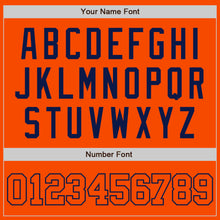 Load image into Gallery viewer, Custom Orange Orange-Navy Authentic Baseball Jersey
