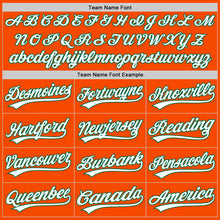 Load image into Gallery viewer, Custom Orange White-Kelly Green Authentic Baseball Jersey
