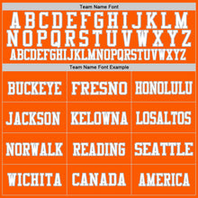 Load image into Gallery viewer, Custom Orange White-Gray Mesh Authentic Football Jersey

