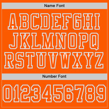 Load image into Gallery viewer, Custom Orange White-Gray Mesh Authentic Football Jersey
