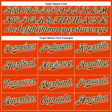 Load image into Gallery viewer, Custom Orange Olive-Cream Authentic Baseball Jersey
