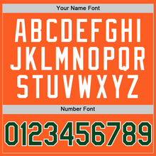 Load image into Gallery viewer, Custom Orange Green-White Authentic Throwback Baseball Jersey
