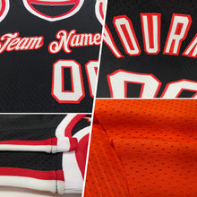 Load image into Gallery viewer, Custom Orange Royal-White Authentic Throwback Basketball Jersey
