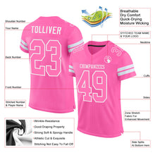 Load image into Gallery viewer, Custom Pink Pink-White Mesh Authentic Football Jersey
