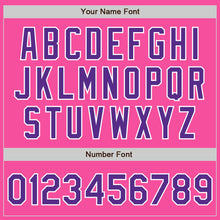 Load image into Gallery viewer, Custom Pink Purple-White Authentic Baseball Jersey
