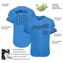 Load image into Gallery viewer, Custom Powder Blue Powder Blue-Navy Authentic Baseball Jersey
