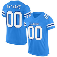 Load image into Gallery viewer, Custom Powder Blue White-Royal Mesh Authentic Football Jersey
