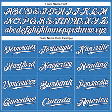 Load image into Gallery viewer, Custom Powder Blue White-Navy Authentic Sleeveless Baseball Jersey
