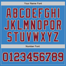 Load image into Gallery viewer, Custom Powder Blue Crimson-City Cream Authentic Baseball Jersey
