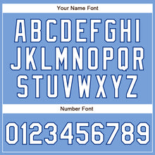 Load image into Gallery viewer, Custom Powder Blue White-Royal Authentic Baseball Jersey
