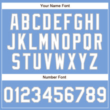 Load image into Gallery viewer, Custom Powder Blue White-Gray Authentic Baseball Jersey
