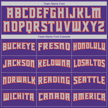 Load image into Gallery viewer, Custom Purple Orange-Gray Authentic Baseball Jersey
