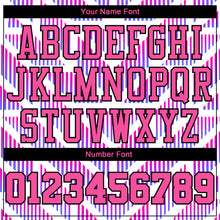 Load image into Gallery viewer, Custom Purple Pink-Black Round Neck Sublimation Basketball Suit Jersey
