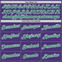 Load image into Gallery viewer, Custom Purple Kelly Green-White Performance T-Shirt
