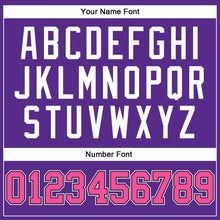 Load image into Gallery viewer, Custom Purple Pink-Black Authentic Throwback Basketball Jersey
