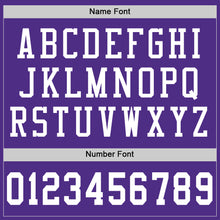 Load image into Gallery viewer, Custom Purple White Mesh Authentic Football Jersey

