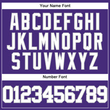 Load image into Gallery viewer, Custom Purple White-Gray Authentic Baseball Jersey
