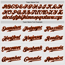 Load image into Gallery viewer, Custom White Orange Pinstripe Black-Orange Authentic Raglan Sleeves Baseball Jersey
