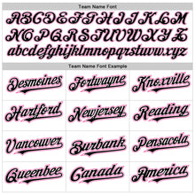 Load image into Gallery viewer, Custom White Black-Pink Authentic Raglan Sleeves Baseball Jersey
