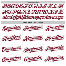 Load image into Gallery viewer, Custom White Crimson-Gray Authentic Raglan Sleeves Baseball Jersey
