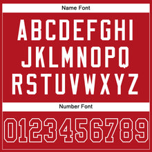 Load image into Gallery viewer, Custom Red Red-White Mesh Authentic Football Jersey
