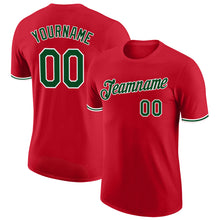 Load image into Gallery viewer, Custom Red Green-White Performance T-Shirt
