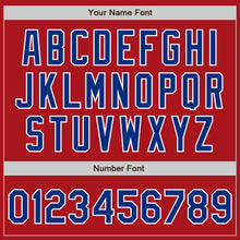 Load image into Gallery viewer, Custom Red Royal-White Authentic Baseball Jersey
