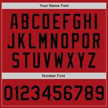 Load image into Gallery viewer, Custom Red Black Authentic Baseball Jersey
