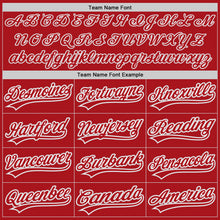 Load image into Gallery viewer, Custom Red Red-Gray Authentic Baseball Jersey
