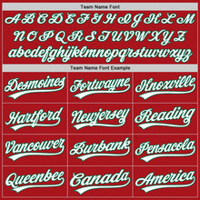 Load image into Gallery viewer, Custom Red White-Kelly Green Authentic Baseball Jersey
