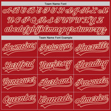 Load image into Gallery viewer, Custom Red Red-Cream Authentic Baseball Jersey
