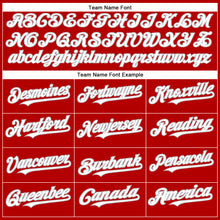 Load image into Gallery viewer, Custom Red White-Gray Authentic Baseball Jersey
