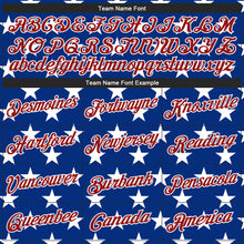 Load image into Gallery viewer, Custom Royal Red-White 3D Pattern Design American Flag Authentic Basketball Jersey
