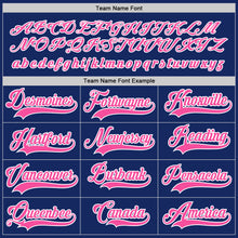 Load image into Gallery viewer, Custom Royal Pink-White Hockey Jersey
