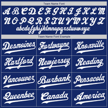 Load image into Gallery viewer, Custom Royal White Authentic Baseball Jersey
