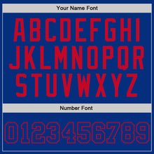 Load image into Gallery viewer, Custom Royal Royal-Red Authentic Throwback Basketball Jersey
