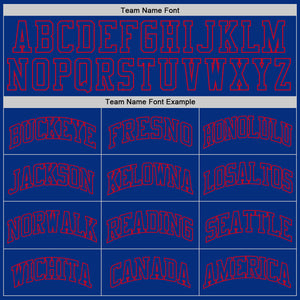 Custom Royal Royal-Red Authentic Throwback Basketball Jersey