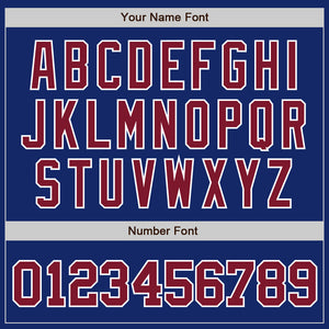 Custom Royal Crimson-White Authentic Baseball Jersey