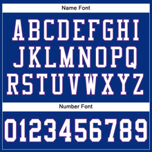 Load image into Gallery viewer, Custom Royal White-Purple Mesh Authentic Football Jersey
