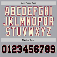 Load image into Gallery viewer, Custom Gray Black-Maroon Authentic Throwback Basketball Jersey
