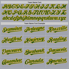 Load image into Gallery viewer, Custom Gray Green-Gold Authentic Sleeveless Baseball Jersey
