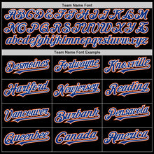 Load image into Gallery viewer, Custom Black Royal-Orange Authentic Sleeveless Baseball Jersey
