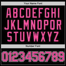Load image into Gallery viewer, Custom Black Pink-White Authentic Sleeveless Baseball Jersey
