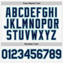 Load image into Gallery viewer, Custom White Navy Gray-Teal Authentic Sleeveless Baseball Jersey
