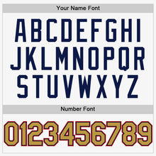 Load image into Gallery viewer, Custom White Old Gold Navy-Red Authentic Sleeveless Baseball Jersey
