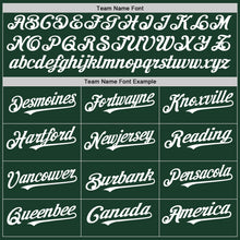 Load image into Gallery viewer, Custom Green White Authentic Sleeveless Baseball Jersey
