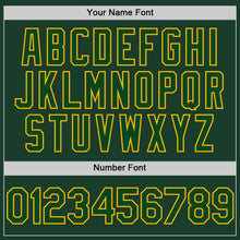Load image into Gallery viewer, Custom Green Gold Authentic Sleeveless Baseball Jersey
