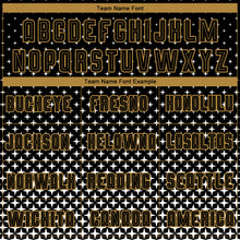 Load image into Gallery viewer, Custom Black Old Gold-White Sublimation Soccer Uniform Jersey
