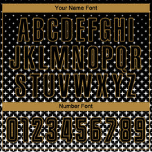 Load image into Gallery viewer, Custom Black Old Gold-White Sublimation Soccer Uniform Jersey
