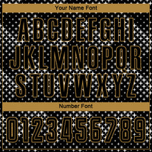 Load image into Gallery viewer, Custom Black Black-Old Gold Sublimation Soccer Uniform Jersey
